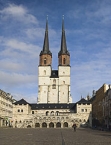 Halle, Marienkirche vom Hallmarkt