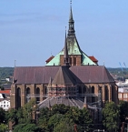 Marienkirche (Sicht von St. Petri) in Rostock