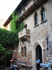 Legendary balcony of Juliet in Verona