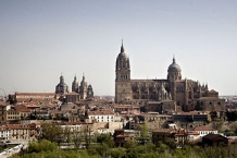 Vista de la ciudad Salamanca desde el parador de turismo