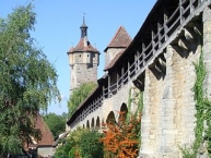 Rothenburg ob der Tauber, Stadtbefestigung mit Klingentorturm