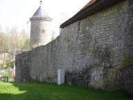 Röttingen, Stadtmauer mit Schneckenturm