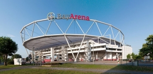 Die BayArena, Heimatstadion von Bayer 04 Leverkusen