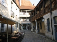 Rue Mayence à Besançon, view of the picturesque Old Quarter