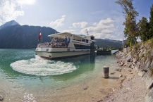 The ship ʺStadt Innsbruckʺ on Lake Achen