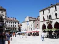 The Pjaca city square in Split
