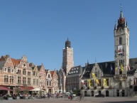 Dendermonde, town hall on de Grote Markt