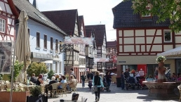Mosbach, Fachwerk in der Altstadt