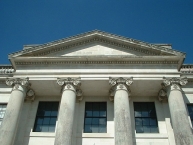 Detail of Portico and Ionic columns at Castle Coole