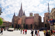 Barcelona, Platz vor der Kathedrale
