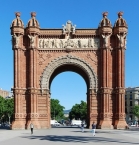 Barcelona, Arc de Triomf, ein Triumphbogen