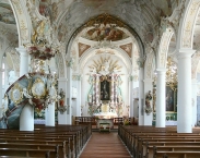 Kisslegg, parish church St. Gallus and Ulrich - interior