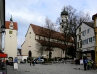 Isny, Wassertor und Nikolaikirche