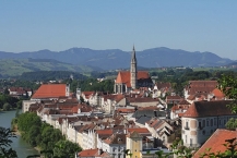 Blick vom Tabor auf die Steyrer Altstadt