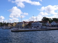 Binnenhafen von Visby vom Meer aus