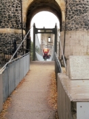 Radwegbrücke bei Rochemaure