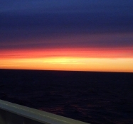 Flot himmel fra skibet/A beautiful sky as seen from the ship