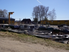 Den lille bådehavn i Lindi/The small boat harbour at Lindi