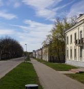 Byen Sillamäe har lige gader og statelige huse/Sillamae has straight roads and aristocratic houses