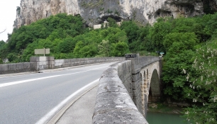 Rhonebrücke vor La Balme