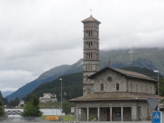 Kirke i badebydelen af St. Moritz/The church of the spa town of St. Moritz