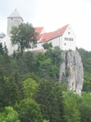 Borgen Prunn på toppen af en klippe/The castle of Prunn on the top of a rock