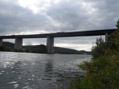 Motorvejsbro over Donau, Europas næstlængste flod/Highway bridge across the Danube