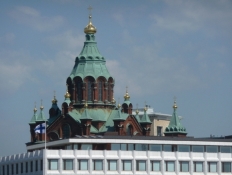 Den ortodokse Uspenski-katedral ved havnen/The orthodox Uspenski cathedral near the harbour