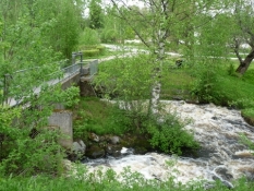 Vandfaldet i Tikkakoski, hvor jeg spiste frokost/The water fall in Tikkakoski, where I had lunch