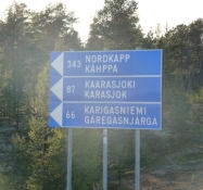 Selv havde jeg ca. 570 km tilbage til Nordkap/I had still about 570 km to the North Cape myself