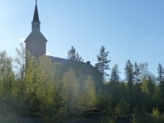 Finlands nordligste kirke i Utsjoki/Finlandʹs northernmost church in Utsjoki
