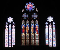 Mulhouse, Temple Saint-Étienne, Bleiglasfenster