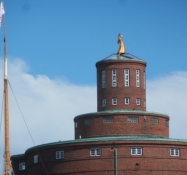 Egernførdes runde silo på havnen/The round silo at the harbour of Eckernfoerde