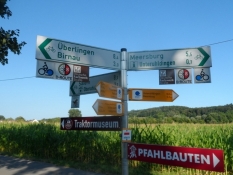 Omfattende cykelskiltning på Bodensø-ruten/Comprehensive signposting on the bike route