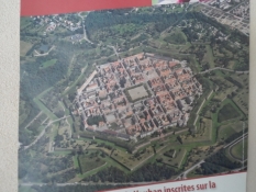 Luftfoto af fæstningsbyen Neuf-Brisach/An aerial photo of the fortificated town of Neuf-Brisach