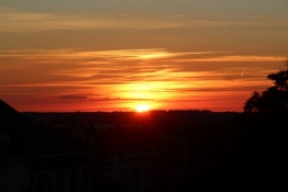 Sonnenuntergang in Angoulême
