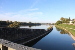 Einmündung des Canal dʹOrléans in die Loire
