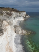 Klinten mod nord med en nedstyrtning/The cliff to the north with a collapsed lump
