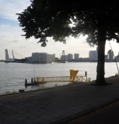 Rotterdams skyline i sigte/Rotterdamʹs skyline is visible