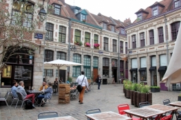 Lille, enge Gassen in der Altstadt