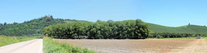 Landschaft zwischen Riassolo und San Pietro