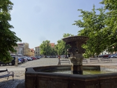 Brunnen auf dem Marktplatz von Leitmeritz