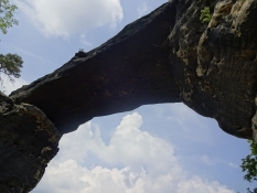 And here it is! Europeʹs longest natural bridge in a frogʹs perspective