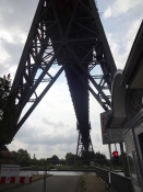 Den 100 år gamle jernbanebro over Kielerkanalen/The over 100 year old railway bridge cross the canal