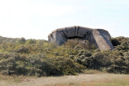 Bunker des Atlantic Walls am Strand von Cayeux-sur-Mer
