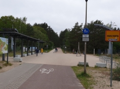 So wird die Polnisch-Deutsche Grenze auf dem Radweg markiert