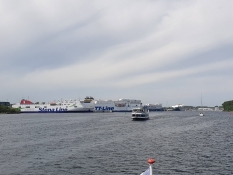 Travemündes Skandinavienkai ist Anlegestelle für viele Fähren nach Dänemark, Schweden und Finnland
