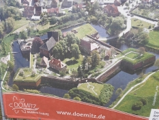 Luftfoto der Festung Dömitz, der ich einen ausgedehnten Besuch abstattete