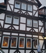 Das Restaurant Deutsches Haus, wo ich herzhafte, altmodische deutsche Küche genoss