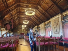 Der Sängersaal ist sicher der schönste Saal der Burg, und wird heute noch für Konzerte genutzt